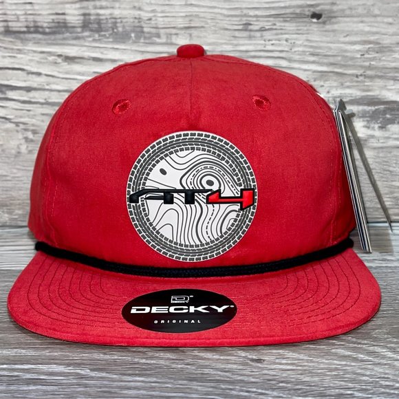 GMC AT4 Topo 3D Classic Rope Hat- Red/ Black - Picture 1 of 4